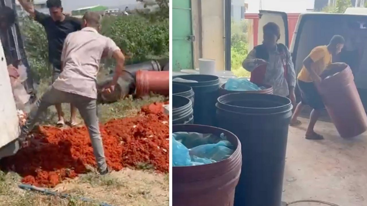 Hatay’daki gıda denetiminde skandal ortaya çıktı! Tonlarca sahte salça imha edildi Hatay’daki gıda denetiminde skandal ortaya çıktı! Tonlarca sahte salça imha edildi